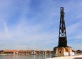 Venice, Italy - Warehouses at venice Arsenal and old Armstrong M Royalty Free Stock Photo