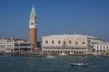 VENICE/ITALY Water taxis and buses in front