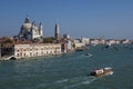 VENICE/ITALY Water taxis and buses in front