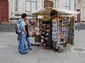 Venice kiosk with maps magazines newspapers Royalty Free Stock Photo