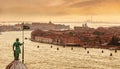 Venice lagoon and Giudecca canal, Venice, Italy Royalty Free Stock Photo