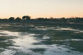 The Venice Lagoon, or Venetian Lagoon (in Venetian dialect ?aguna de Venesia or ?aguna vÃ¨neta) Royalty Free Stock Photo