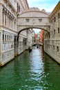 Venice landscape with bridge and gandolier