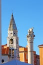 Venice lion and steeple