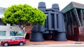 Venice (Los Angeles), California: Public Art GIANT BINOCULARS by Frank Gehry at 340 Main Street Royalty Free Stock Photo