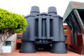 Venice (Los Angeles), California: Public Art GIANT BINOCULARS by Frank Gehry at 340 Main Street Royalty Free Stock Photo