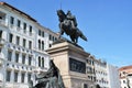 Monument to Victor Emmanuel II in Venice, in Riva Degli Schiavoni, Italy