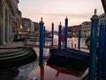 Night in the grand canal of Venice-Italy