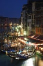 Venice night life ,Italy Royalty Free Stock Photo