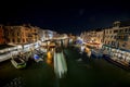 Venice night view cityscape from Rialto Royalty Free Stock Photo