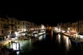 Venice night view from rialto Royalty Free Stock Photo