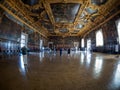 Venice - October 04: Wide angle view on Palazzo Ducale on October 04, 2017 in Venice.