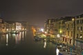 Venice, Old city Grand Canal view by night, Italy, Europe Royalty Free Stock Photo