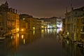 Venice, Old city Grand Canal view by night, Italy, Europe Royalty Free Stock Photo