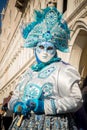 People in costumes and masks on Carnival in Venice Royalty Free Stock Photo