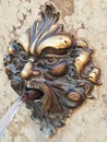 Venice, ornamental bronze fountain