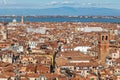 Venice panorama with rooftops in background. Venice, Italy