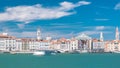 Venice Panorama timelapse with Doge's Palace, Santa Maria della Visitazione seen from the bell tower of the St. George