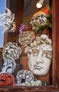 Venice, papier mÃÂ¢chÃÂ© masks at artisan shop window