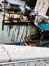 Venice. photos taken during a rainy day near the train station. images colored by the color of the wet walls that accentuate the