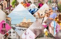 Venice postcard, set of different travel photos from famous Italian city Royalty Free Stock Photo