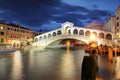 Venice, Rialto Bridge. Italy. Royalty Free Stock Photo