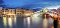 Venice, Rialto Bridge. Italy. Royalty Free Stock Photo