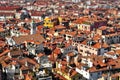Venice roofs, in Italy, with tilt shift lens effect Royalty Free Stock Photo
