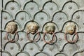 Venice, Saint Mark basilica portal with animal heads decoration