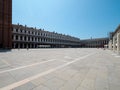 Venice, San Marco, Italy - July 2020. Tourist are slowly back in deserted Venice  Saint Marcus square after covid-19 outbreak city Royalty Free Stock Photo