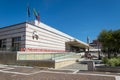 Venice Santa Lucia station, building on the Grand Canal, city of Venice.