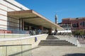 Venice Santa Lucia station, building on the Grand Canal, city of Venice.