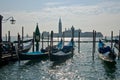 Venice scene with gondolas Royalty Free Stock Photo