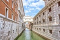 Venice scenic old streets water canal. Italian Lagoon beauty