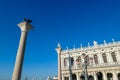 Venice - Scenic view of Statue of Saint Teodoro of Amaseat in Venice, Veneto