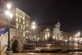 Venice seafront night scene