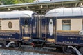 Venice Simplon Orient Express train arrived in Istanbul, Bakirkoy, Turkey Royalty Free Stock Photo