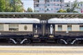 Venice Simplon Orient Express train on the railway Royalty Free Stock Photo