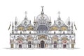 Venice sketch collection, San Marco detailed illustration
