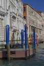 Venice in the spring. View of the canals and embankments. Old architecture.