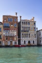 Venice in the spring. View of the canals and embankments. Old architecture.