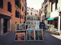 Venice square with a blend of people and scenery