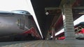 Venice station, Trenitalia, two high-speed trains that connect the main Italian cities. on the right we see the new Italo.