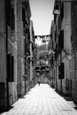 Venice street. Balconies drying the clothes hanging from the clothes line