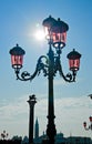 Venice street lamp on Saint Marco square