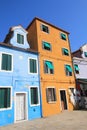 Blue, house, yellow, property, neighbourhood, town, building, architecture, home, facade, wall, window, apartment, sky, residentia