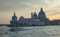 Venice sunset panorama :Santa Maria della Salute commonly, the Salute, Venice