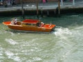 Venice taxi motorboat