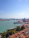 Venice Top aerial view from the bell tower of San Marco Royalty Free Stock Photo