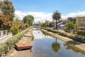 VENICE, UNITED STATES - MAY 21, 2015: Houses on the Venice Beach Canals in California Royalty Free Stock Photo